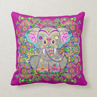 Indian Elephant Cushion
