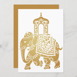 Indian Elephant Invitation