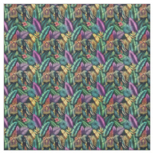 Indian Elephant Jungle Dreams Seamless Surface Fabric