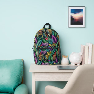 Indian Elephant Jungle Dreams Seamless Surface Printed Backpack