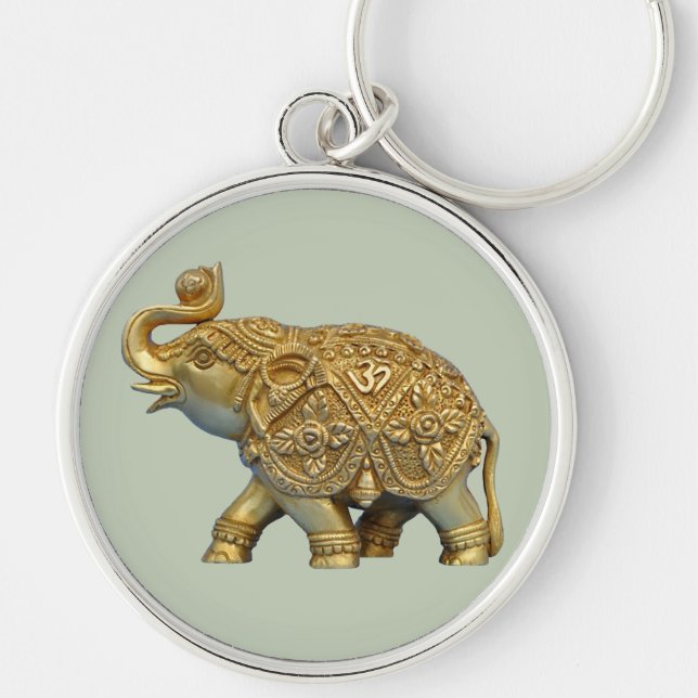Indian Elephant Key Ring (Front)