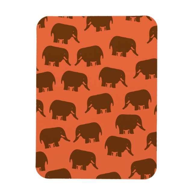 Indian Elephant Pattern Magnet (Vertical)
