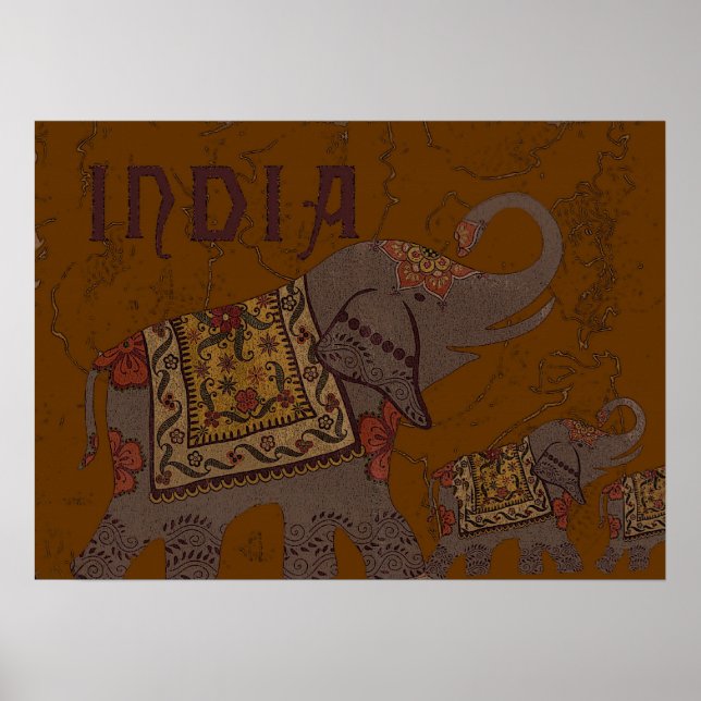 Indian Elephant Poster (Front)