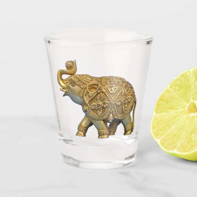 Indian Elephant Shot Glass (Front)