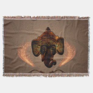 Indian elephant throw blanket