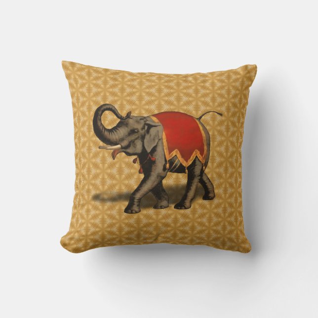 Indian Elephant w/Red Cloth Cushion (Front)