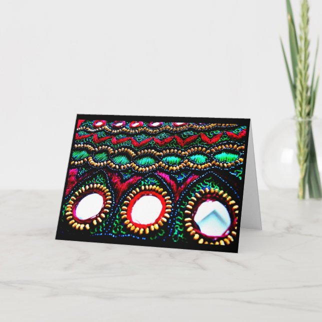 Indian Embroidery Card (Front)
