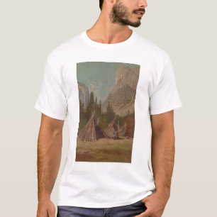 Indian Encampment in Yosemite Valley (1189) T-Shirt