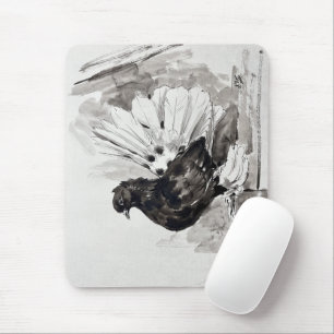 Indian Fantail Pigeon Eyeliner Hen Mouse Pad
