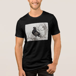 Indian Fantail Pigeon Hen Tri-Blend Shirt