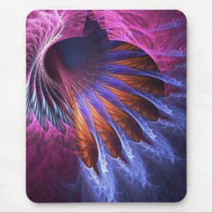 Indian  Feathers Fractal Mousepad
