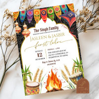 Indian First Lohri Wedding Bonfire