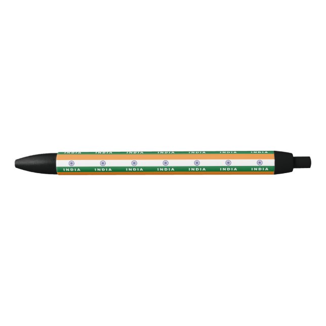 Indian Flag Black Ink Pen (Front)
