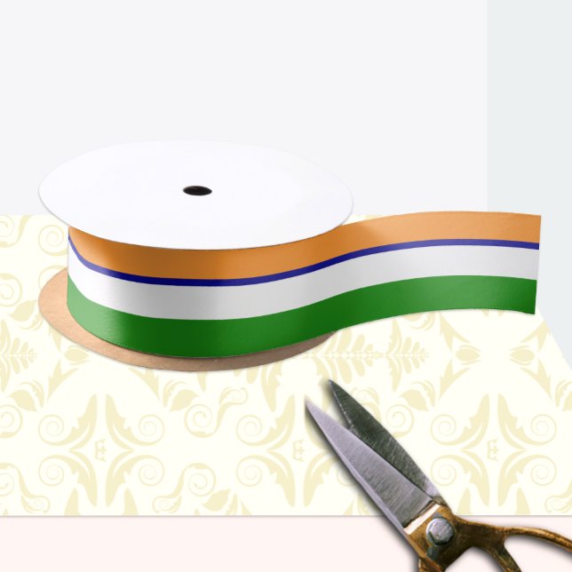 Indian flag colours ribbon, India /sports Satin Ribbon (Creator Uploaded)
