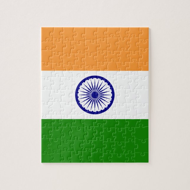 Indian Flag - High Quality Image Jigsaw Puzzle (Vertical)