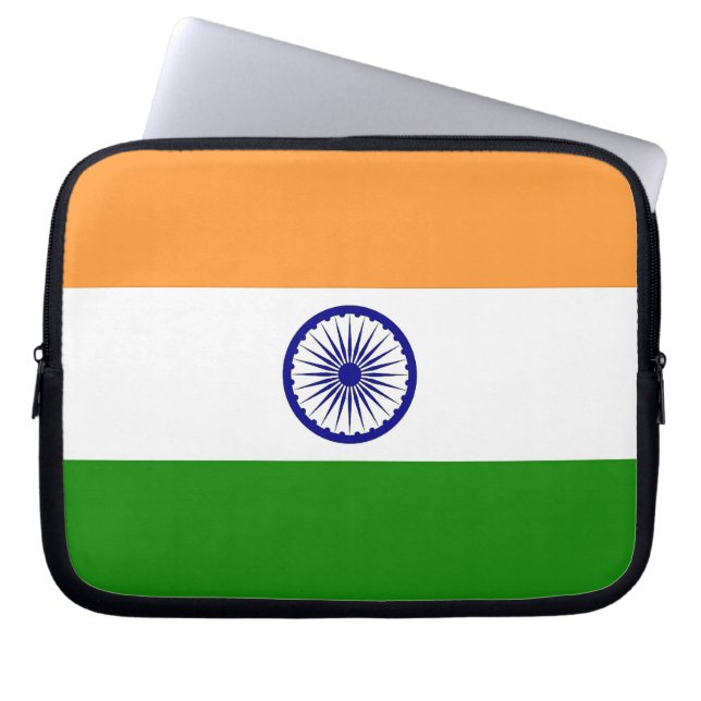 Indian Flag Laptop Sleeve (Front)