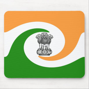 Indian flag mouse pad