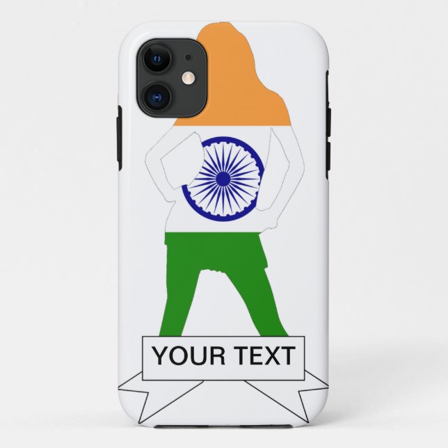 Indian flag on any colour Case-Mate iPhone case (Back)