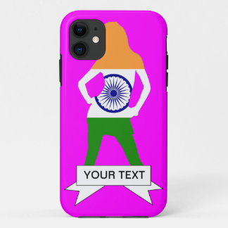 Indian flag on any colour iPhone 11 case