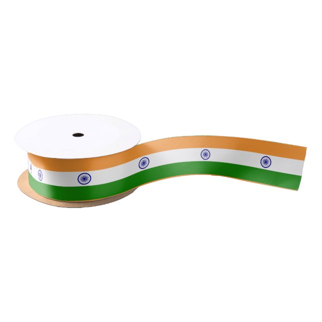 Indian flag ribbon satin ribbon (Spool)