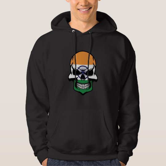Indian Flag Skull Hoodie