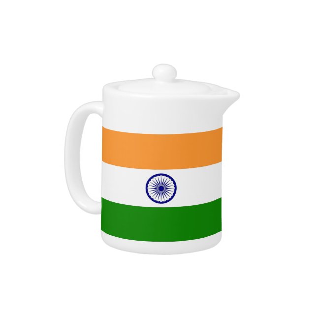 Indian Flag Teapot (Left)