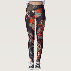 Indian Floral Big Seamless Nature Leggings