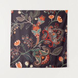 Indian Floral Big Seamless Nature Tapestry
