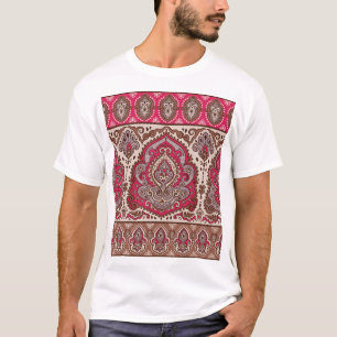 Indian floral paisley, ethnic mandala pattern. T-Shirt