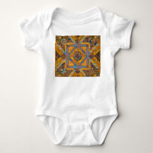 Indian Floral Paisley: Ethnic Medallion. Baby Bodysuit