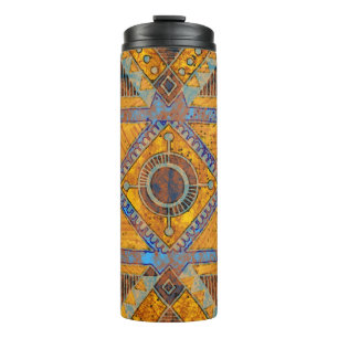 Indian Floral Paisley: Ethnic Medallion. Thermal Tumbler