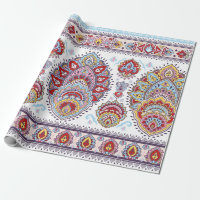 Indian floral paisley medallion pattern. Ethnic Ma