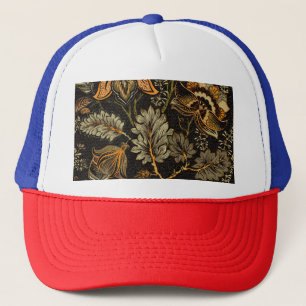 Indian floral paisley, seamless ethnic pattern. trucker hat