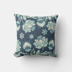 Indian Floral Vintage Seamless Pattern Cushion