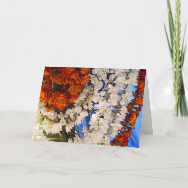 Indian Flower Garlands Card (Front)