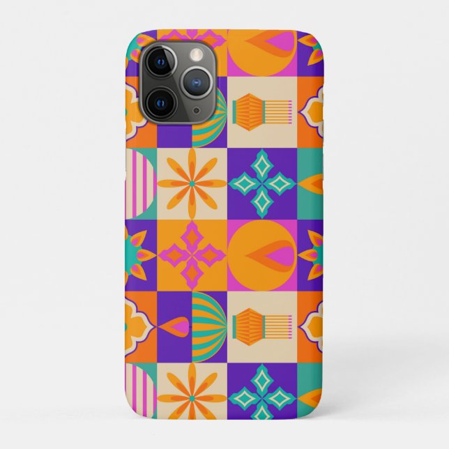 Indian Folk Art Pattern Design – Traditional  Case-Mate iPhone Case (Back)
