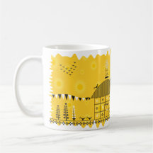Indian Folk Art Warli (Yellow)