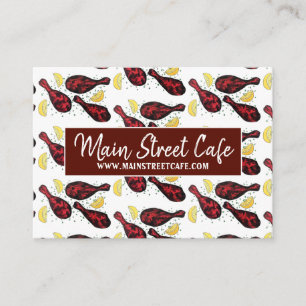 Indian Food Cuisine Tandoor Restaurant Chef Business Card