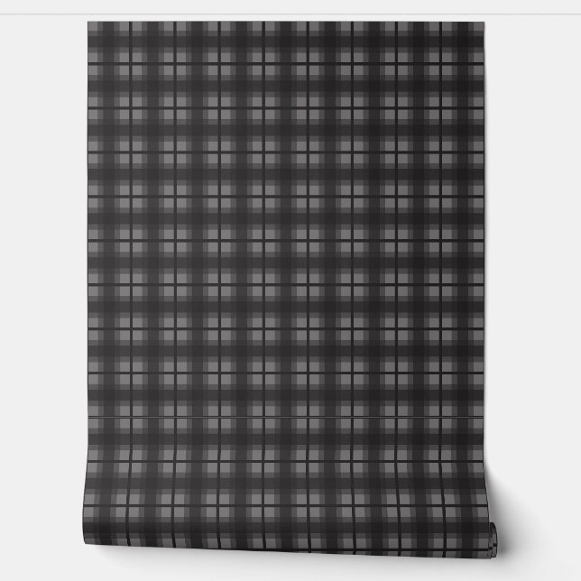 Indian Gingham - Attractive Black Wallpaper (Unrolling)