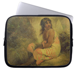 Indian Girl, 1793 (oil on canvas mounted on panel) Laptop Sleeve