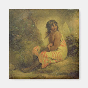 Indian Girl, 1793 (oil on canvas mounted on panel) Magnet
