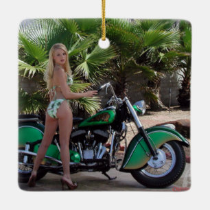 Indian Girl Ceramic Ornament