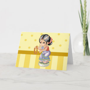 Indian Girl Greeting Card