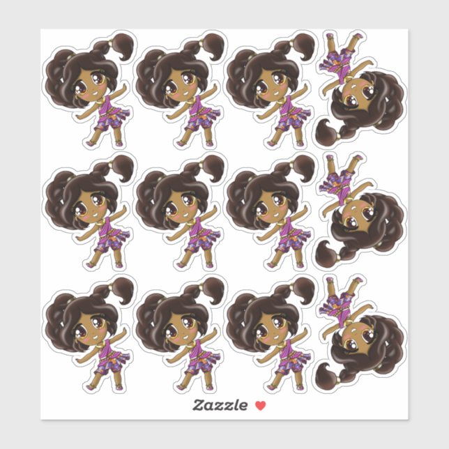 Indian Girls Sticker (Sheet)