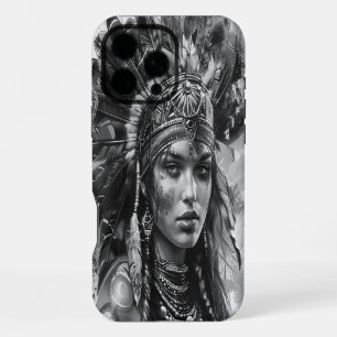 Indian girl's warrior spirit in attire iPhone 16 pro max case