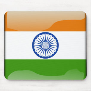 Indian glossy flag mouse pad