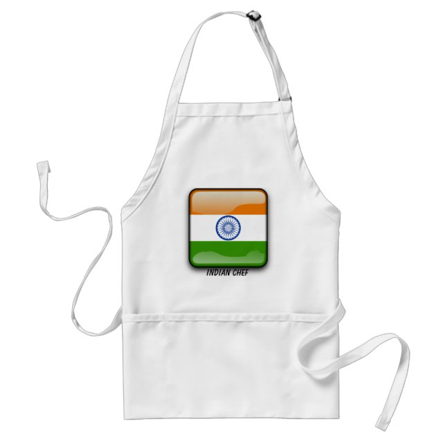 Indian glossy flag standard apron (Front)