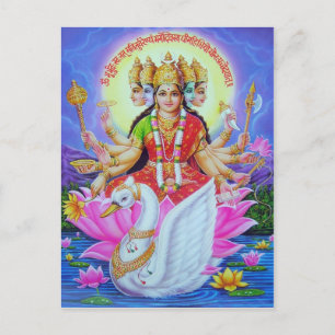 indian god postcard