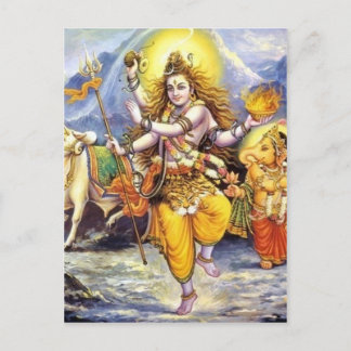 indian god postcard