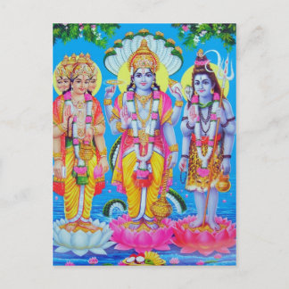 indian god postcard